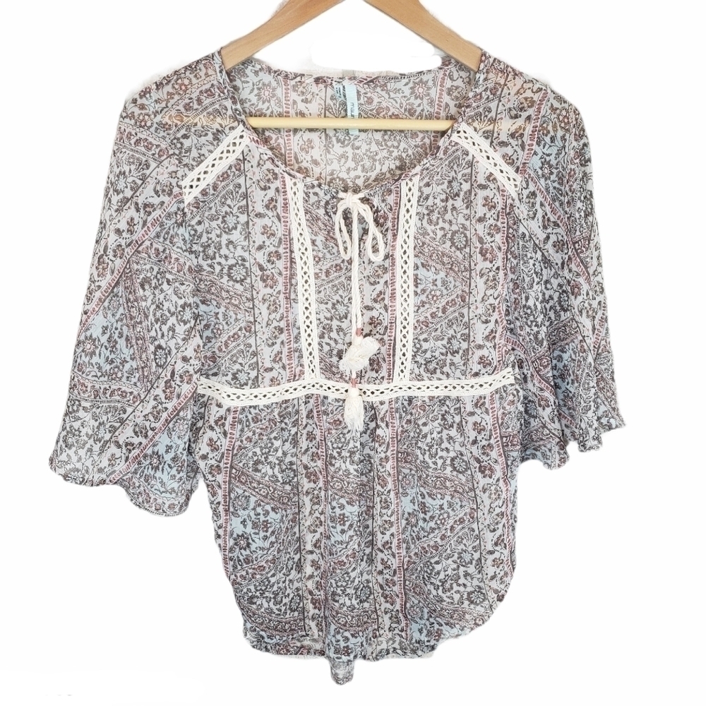 MAURICES Boho High Low Blouse Size XS